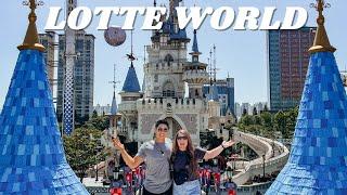 FIRST TIME AT KOREA'S LARGEST INDOOR THEME PARK |  LOTTE WORLD VLOG