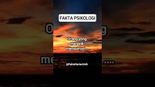 Apa iya orang menarik mempunyai ciri itu?  - Fakta  Psikologi Part #6 #faktapsikologi #shorts