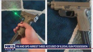 3 arrested for alleged illegal gun possession and trafficking | FOX 13 Seattle