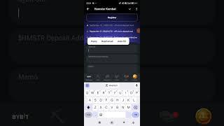 HAMSTER KOMBAT WITHDRAWAL ON BYBIT EXCHANGE