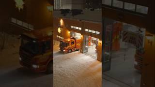 Firetrucks responding to call #firestation #firetruck #fireengine #dji #dronefootage