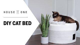 How to Make a Cat Bed from a Basket | House One