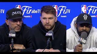 Dallas Mavericks Interviews Before Game 5 of NBA Finals vs. Celtics: Luka Doncic, Kyrie Irving, More