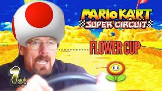 Mario Kart Super Circuit - Flower Cup (GAMEPLAY)