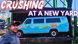 We Moved the CAR CRUSHER to a New Yard! Time to Make Some PANCAKES!
