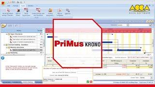 Construction Scheduling Software | PriMus KRONO | ACCA software