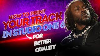 How To Print Your Track In Studio One 6 Best Quality Bounce Down