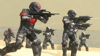 ODST Platoon Attacks the COVENANT - HALO 3 NPC Wars