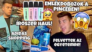 Emlékdobozok a pincében, Felvettek az egyetemre! Írószer, Adidas shopping | BACK TO SCHOOL VLOG!