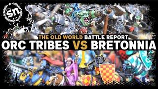 Orc & Goblin Tribes vs Kingdom of Bretonnia - The Old World (Battle Report)