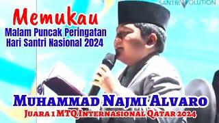 MERINDING ‼️Muhammad Najmi Alvaro, Tampil Memukau Acara Puncak Hari Santri Nasional 2024