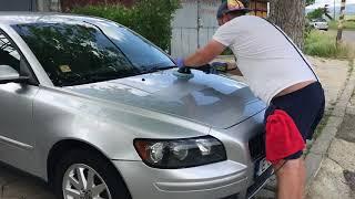 Paint correction using Menzerna 4000 on Volvo S40