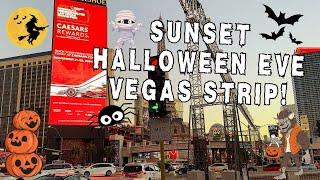 Experience Sunset on Halloween Eve 2024 Las Vegas Strip Walking Tour