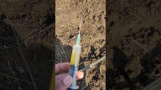 Easy way to clean drip pipes.