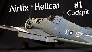 Building the 1/24 Scale Grumman F6F-5 Hellcat from Airfix! Part 1 - The Cockpit - Build & Review