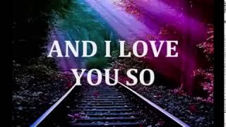 AND I LOVE YOU SO - (PERRY COMO / Lyrics)