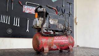 Restoring a rusty old air compressor // Restoration Skills