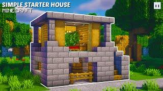 Minecraft : How to Build a Simple Starter House | Small & Easy