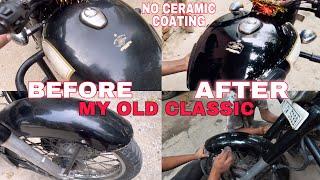 Old Bullet Classic 350 Paint Restoration || Old Bullet Paint Correction || Old Bullet Rubbing Polish