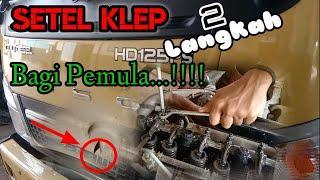 Cara Setel klep CANTER HD125 PS bagi pemula/(pembahasan)//Kang boon//.