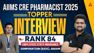 AIIMS CRE Pharmacist Topper Interview | CRE Pharmacist Topper Talk With Shubham Sir