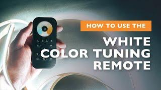 How to Use the White Color Tuning LED Handheld Remote