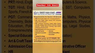 Teacher Vacancy 2024 Delhi |  Delhi ncr SCHOOL TEACHER VACANCY 2024 | BPSC TRE 3.0 VACANCY #SHORTS