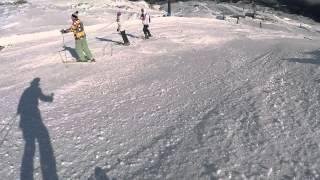 Skiing Snow Bird of High Noon at Mt Ruapehu, Turoa 2015-07-17.