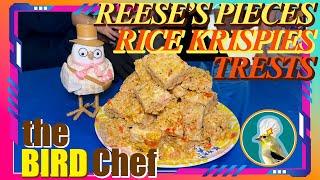 Reese's Pieces Rice Krispies Treats | Quick n Easy Recipe | The BIRD Chef