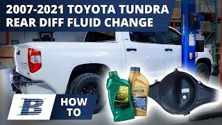 How to Change Toyota Tundra Rear Differential Fluid Gear Oil (2007-2021 XK50)