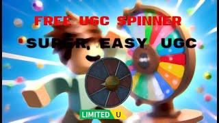 {sold out} free ugc spinner script