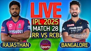 IPL Live: RR Vs RCB, IPL 2025 28th Match | Live Score & Commentary | Rajasthan vs Bengaluru Live