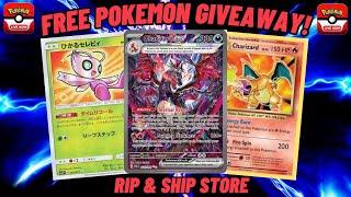 Live -  Free Giveaways! Pokémon Cards & Rip & Ship Store!