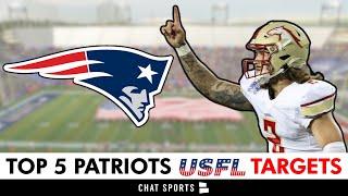 New England Patriots Free Agency Rumors: Top 5 USFL Players To Sign Ft. Alex McGough & Corey Coleman