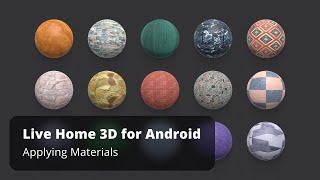 Applying Materials - Live Home 3D for Android Tutorials