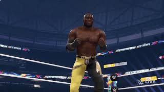 The head of the Table Roman Reigns attacks Very brutally the Bobby Lashley on Summerslam 2K24