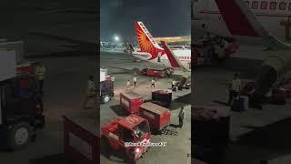 Behind every on-time flight: dedicated ground ramp staff's hard work #airindia #flyhigh #aviation