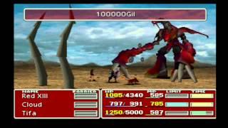 Final Fantasy 7 Ruby Weapon (no damage taken) Dazers/Coin/Mime/S-mine