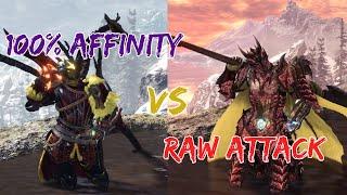 100% Affinity vs Raw Attack (Long Sword Edition)