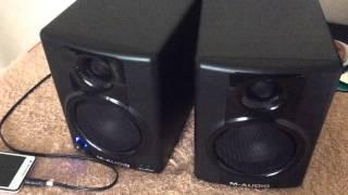 M-audio AV40 bass test