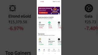 I win 1700rs with coindcx referral (you get 100rs bitcoin with my Link)download now #coindcx