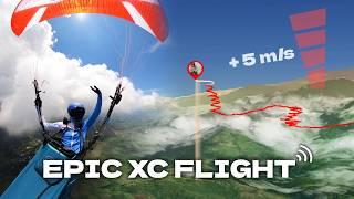 XC Paragliding Flight + Voice Commentary + Tracklog