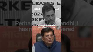 Here how BJP's Piyush Goyal responded to Rahul Gandhi over his "biggest stock market scam" charges.