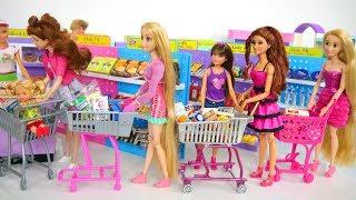 Кукла Барби Покупка продуктов Продуктовый магазин Кукла Барби Супермаркет