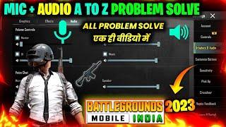 Bgmi Audio Problem | Pubg Audio Problem | Battle Ground Mobile India Mic Problem | Sound Problem bgm