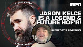Jason Kelce was ONE OF A KIND - Jeff Saturday salutes Kelce retiring after 13 seasons | SportsCenter