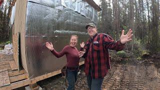 Off-Grid Workshop Build: Excavation Challenges and Siding Triumphs in Alaska