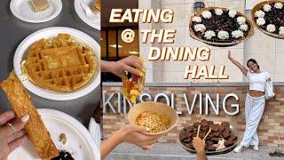 EATING AT OUR COLLEGE DINING HALL (food review) | Kinsolving at The University of Texas at Austin