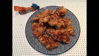 Korean Honey Butter Chicken - 허니버터치킨  - Street Food - Crunchy, Sweet & Tasty - Parties/Appetizers