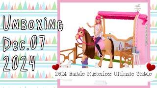 Unboxing - 2024 Barbie Mysteries: The Great Horse Chase Ultimate Stable